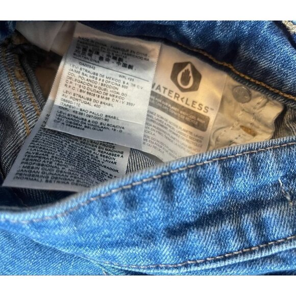 LEVI'S Premium Denim 721 High Rise Skinny Distressed Busted Knee Jean - Picture 11 of 12